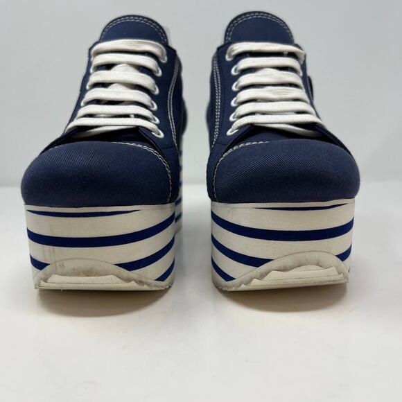 Miu Miu Shoes Women's Size 38.5 Platform Sneakers Authentic Designer Luxury Bold - Picture 13 of 16